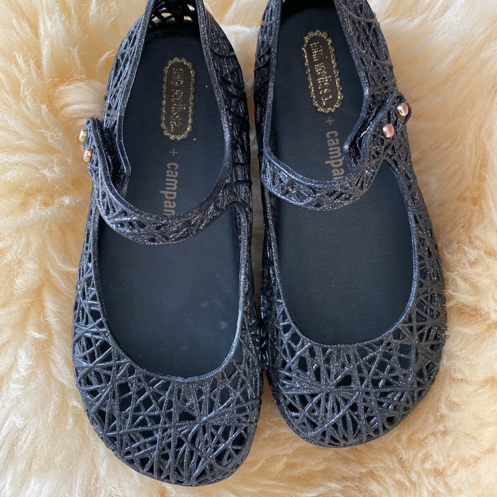 Mini Melissa HTF Rare Black Zig Zags Retired 10